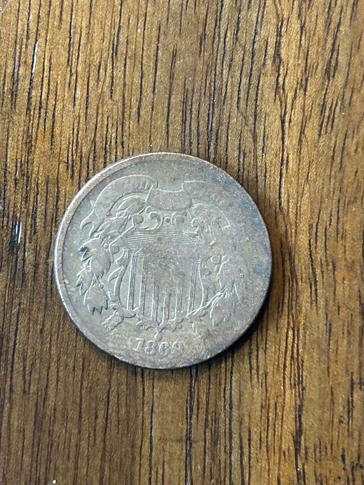1869 Two Cent Piece VG