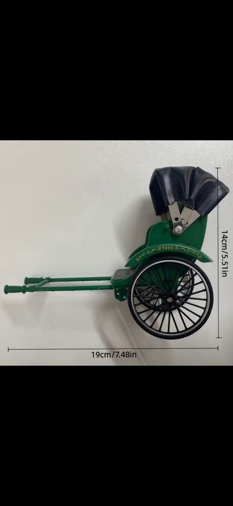 Handcrafted Rickshaw Model Ideal for Office Study & Living Room Decor ”BLACK”