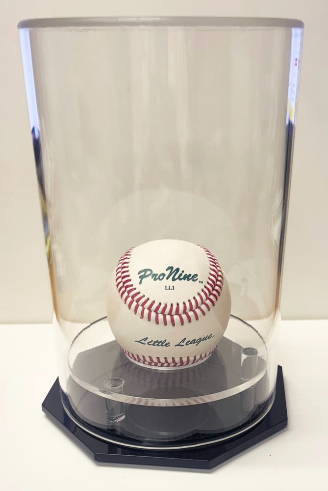 Single Baseball Round Tall Acrylic Display Case NEW
