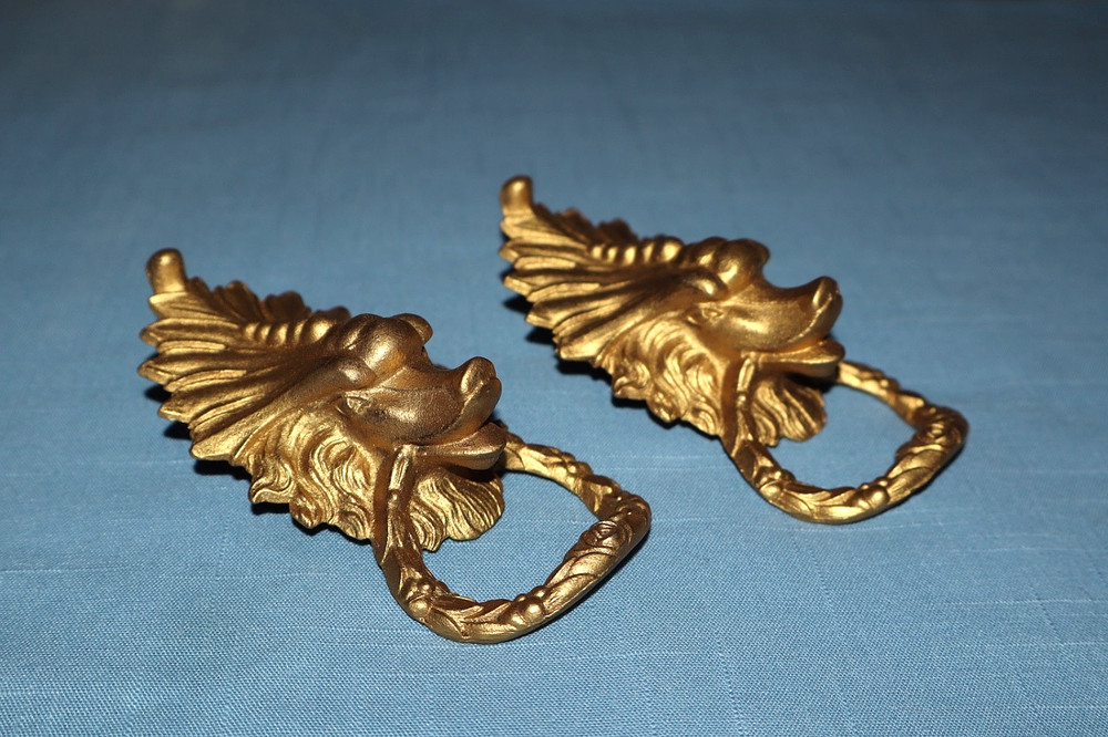 Ansonia Lion Head Clock Decorations/Ornaments