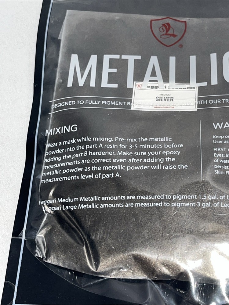New Leggari Epoxy Metallics Medium Silver