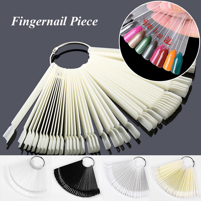 50/40 Pcs False Nail Art Polish Gel Nails Tip Sample Practice Display Tool❥