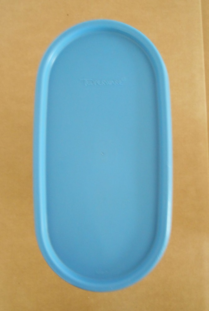 Tupperware Modular Mate #1613 & #1614 Oval Container with Blue Lid P18