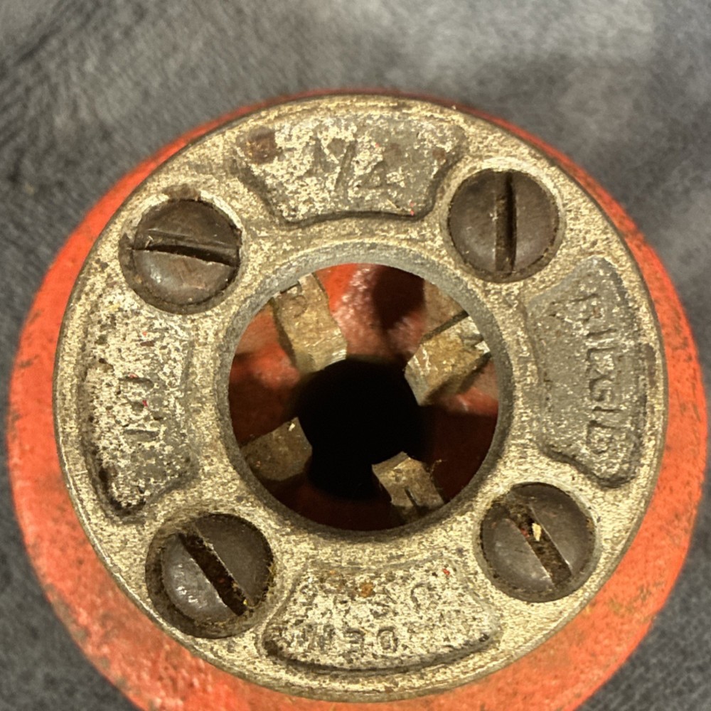 RIDGID Pipe Threading Die Head 12R 1/4” NPT Right Hand Tool Type Die Head