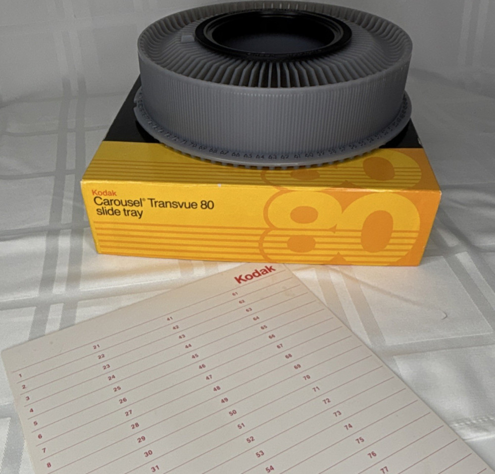 Kodak Carousel Transvue 80 Stackable Slide Tray - 80 Capacity