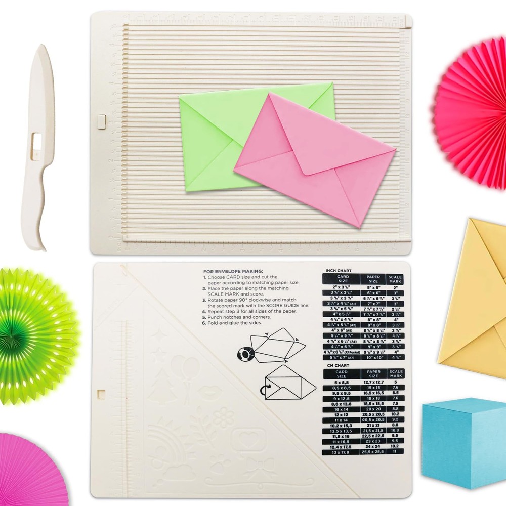 Scoring Board - Envelope Punch Tool for Paper Crafts | Mini Score Board