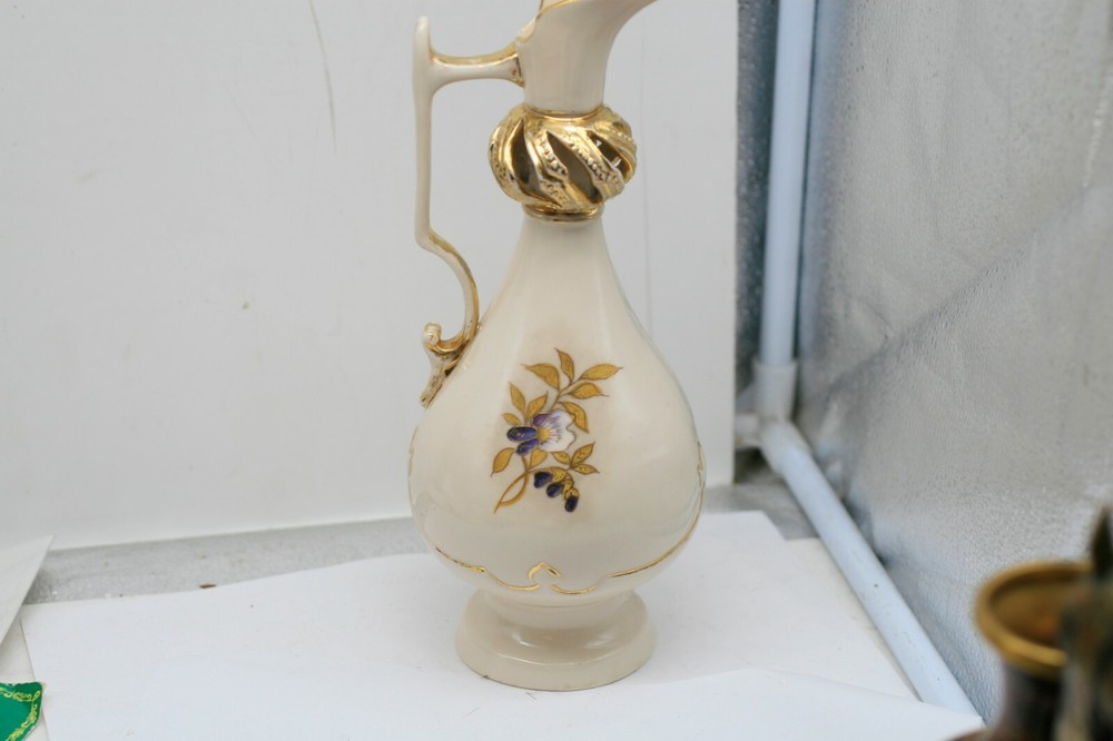 GERMAN PORCELAIN PITCHER/DECANTER