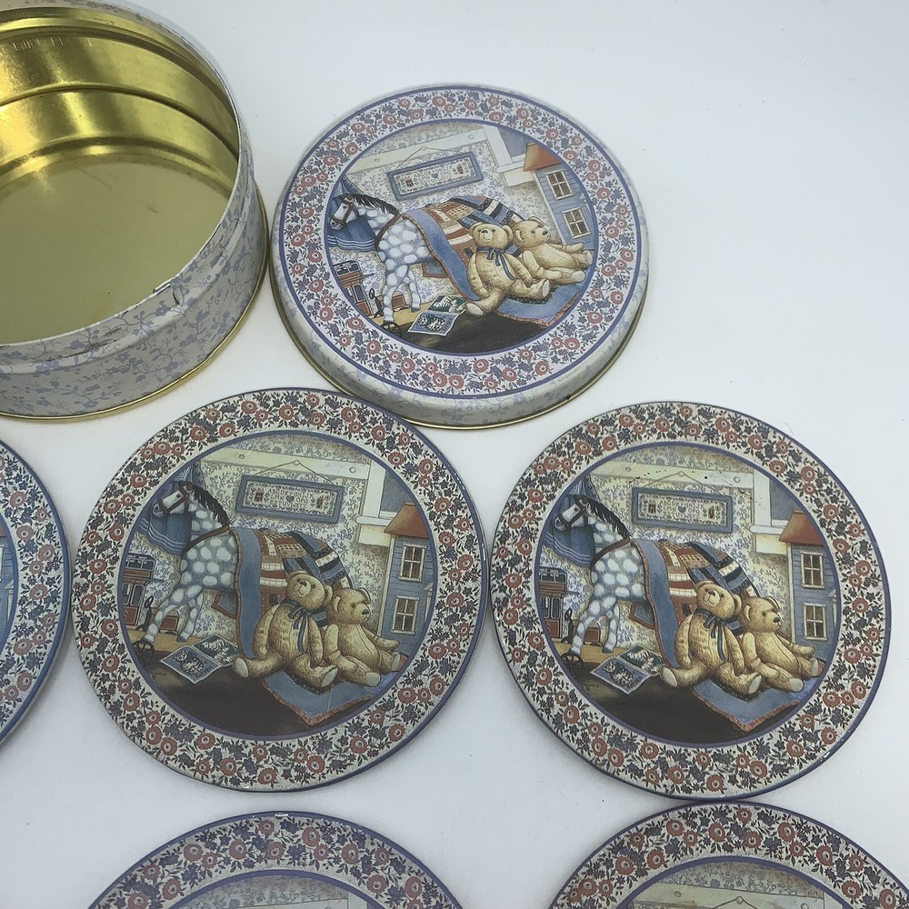 Drink Coaster Set With Holder Set Of 6