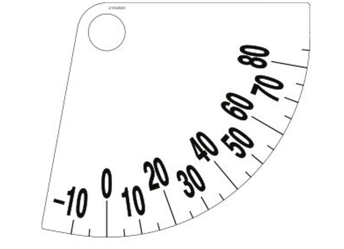 SKYTRAK JLG 4105262 Decal Boom Angle Indicator