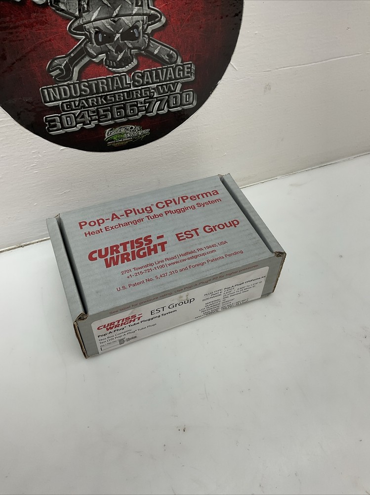 Curtiss Wright EST Group Pop-a-plug V-919-E Tube Plug 304L Stainless NIB