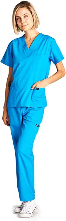 2 XL Dagacci Medical Unisex Uniform Set Turquoise