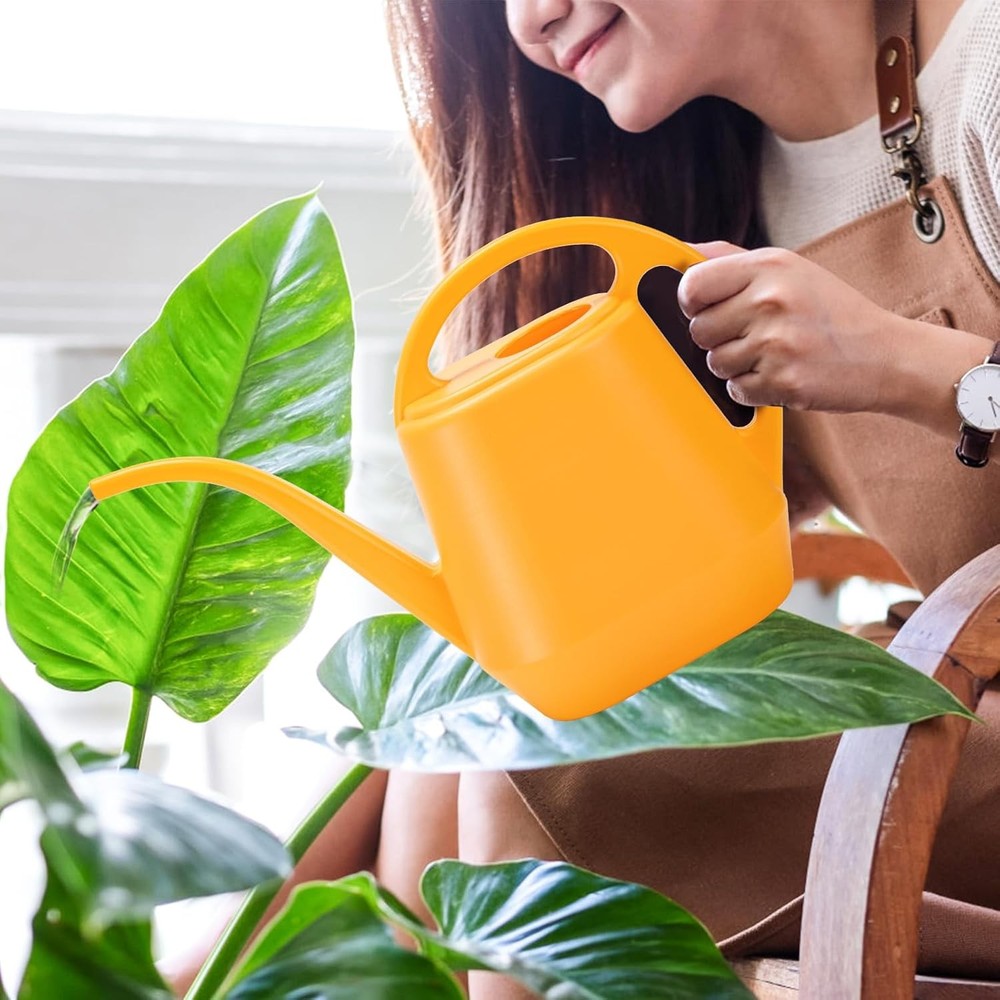 Fasmov Watering Can, 1/2 Gallon Plastic Cans with Comfortable...