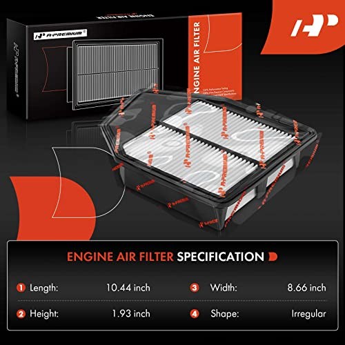 Engine Air Filter Compatible with Honda Models - Accord 2008 2009 2010 2011