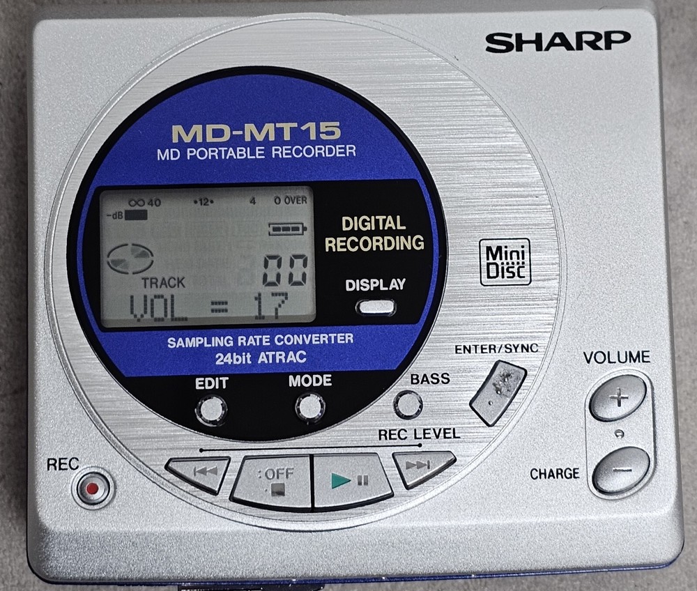 Sharp Mini Disc Portable MD-MT15H