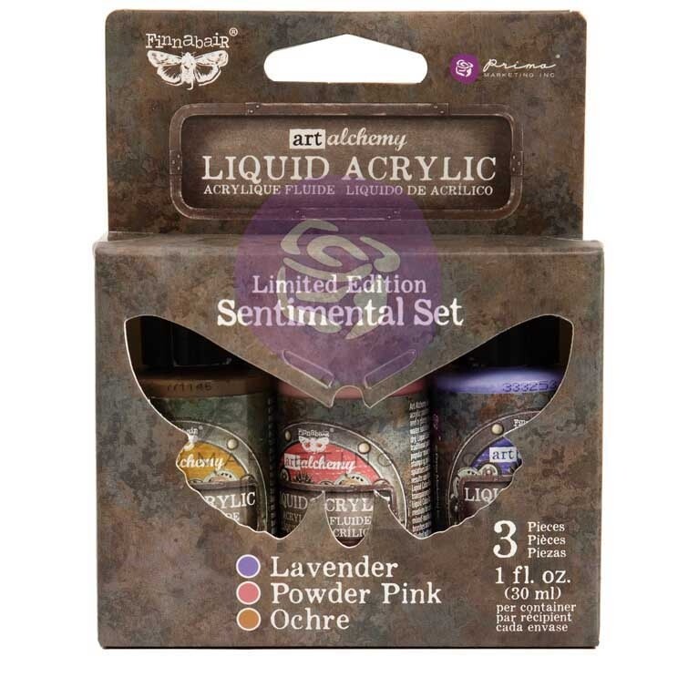 Finnabair Art Alchemy Liquid Acrylic Set-Sentimental
