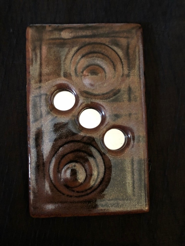 Mirror.  Brown Ceramic Circa 2012.