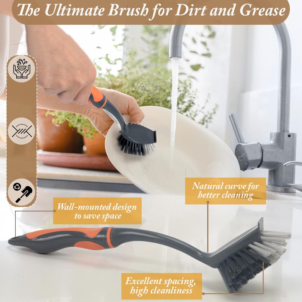 Dustpan, Broom And Mini Broom, Brushes Set