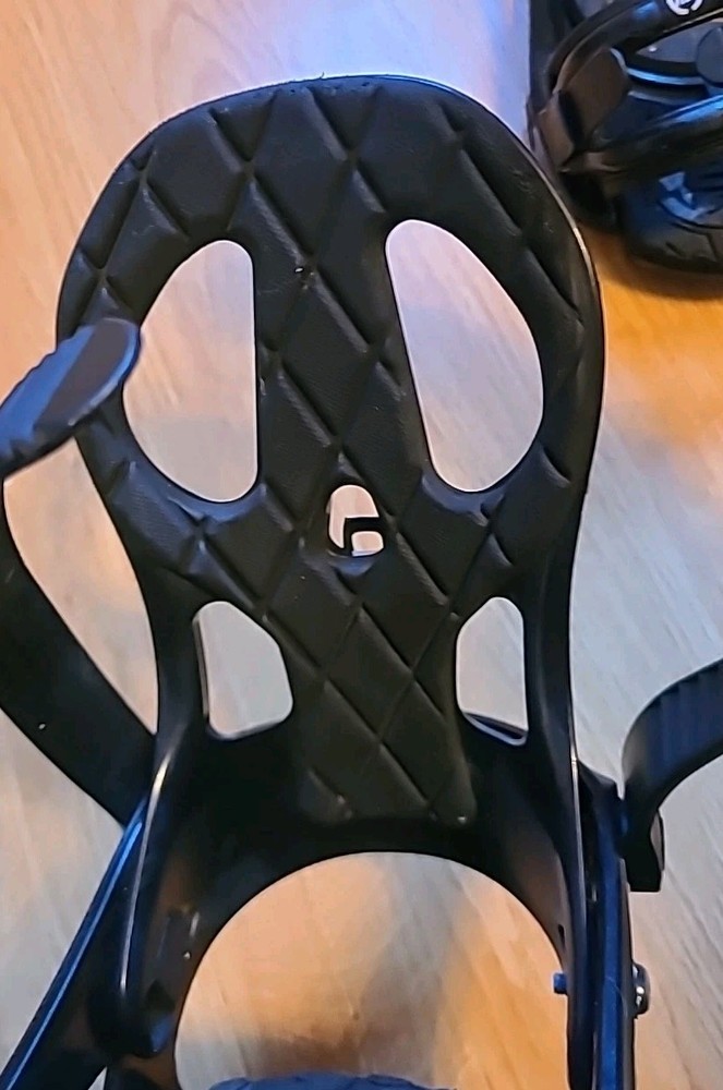 K2 Sonic Black Snowboard Bindings Size Large Good Condition