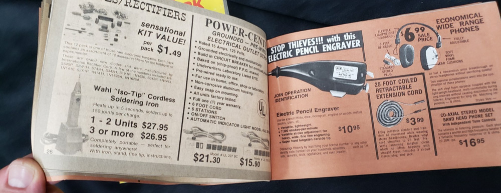 Cornell Electronics Company Mail Order Catalog / Invoice / Price Lists