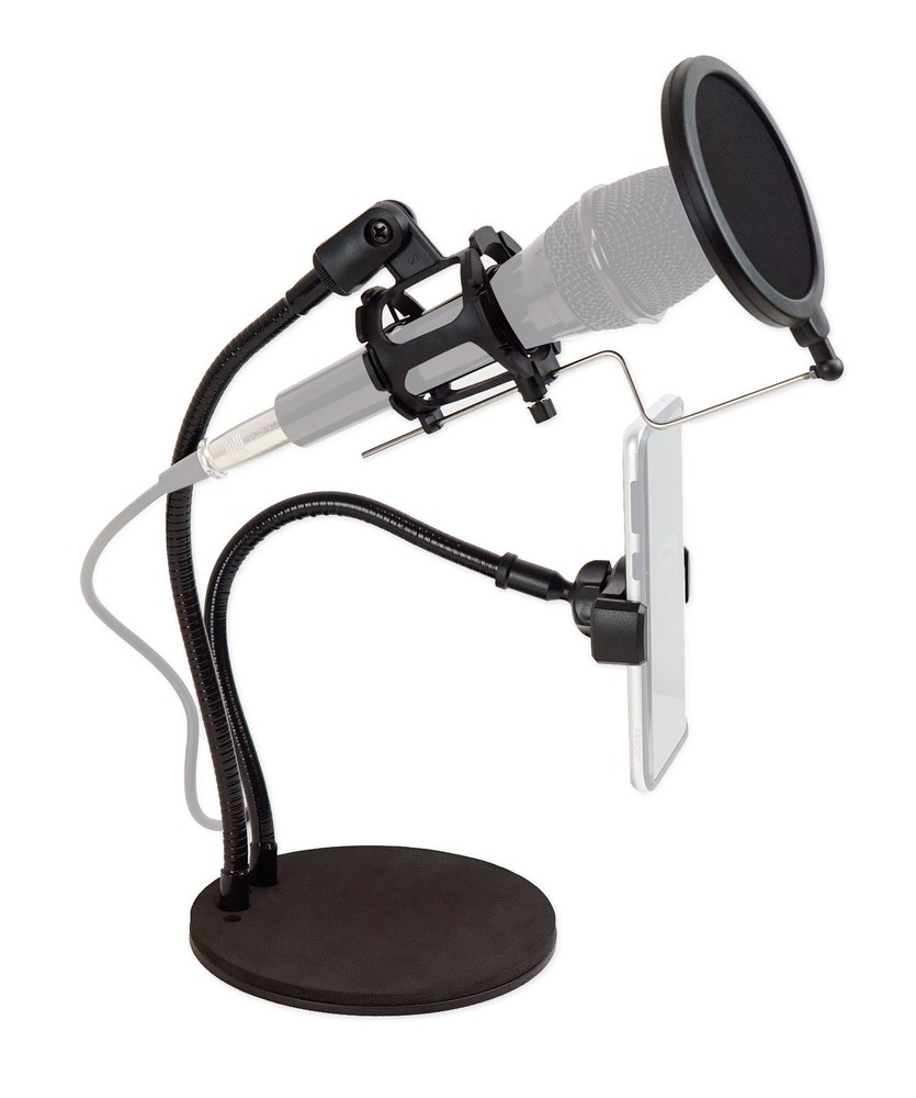 Technical Pro Conference Room/Work From Home/Office Desk Stand+Mic+Phone Holder