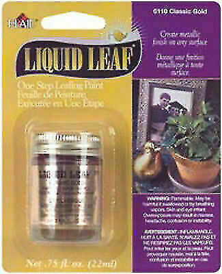 Plaid 6110 3.4oz. Leaf Restoring Metallic Paint - Gold
