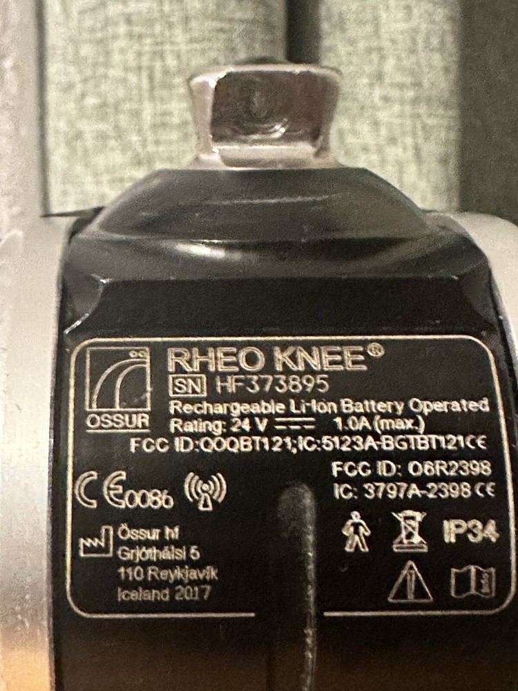 OSSUR RHEO 3 2017 Great condition. Functions Perfectly