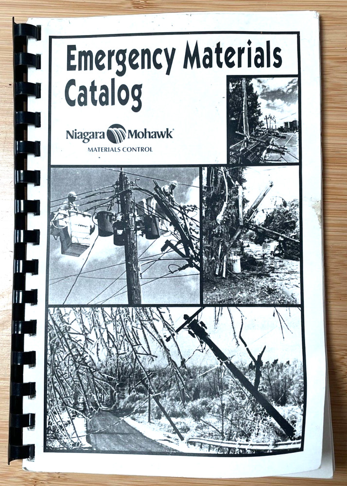 Vintage Niagara Mohawk Emergency Materials Catalog Materials Control
