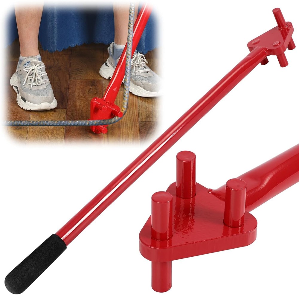 Manual Rebar Bender Bending Tool w/ Reverse Head for 5/8" Steel Rod Metalwork