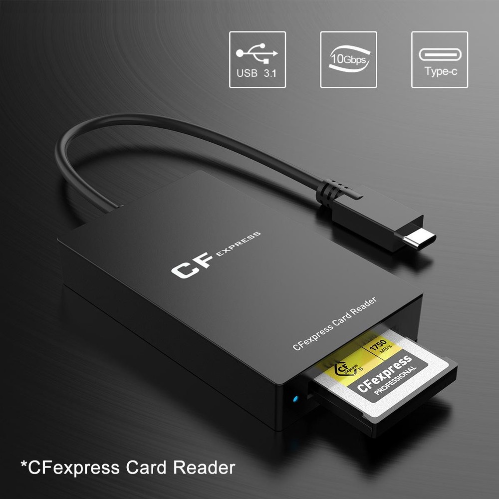 CF Express Type-B Card Reader Adapter USB3.1 Gen 2 Type C Port CF Express