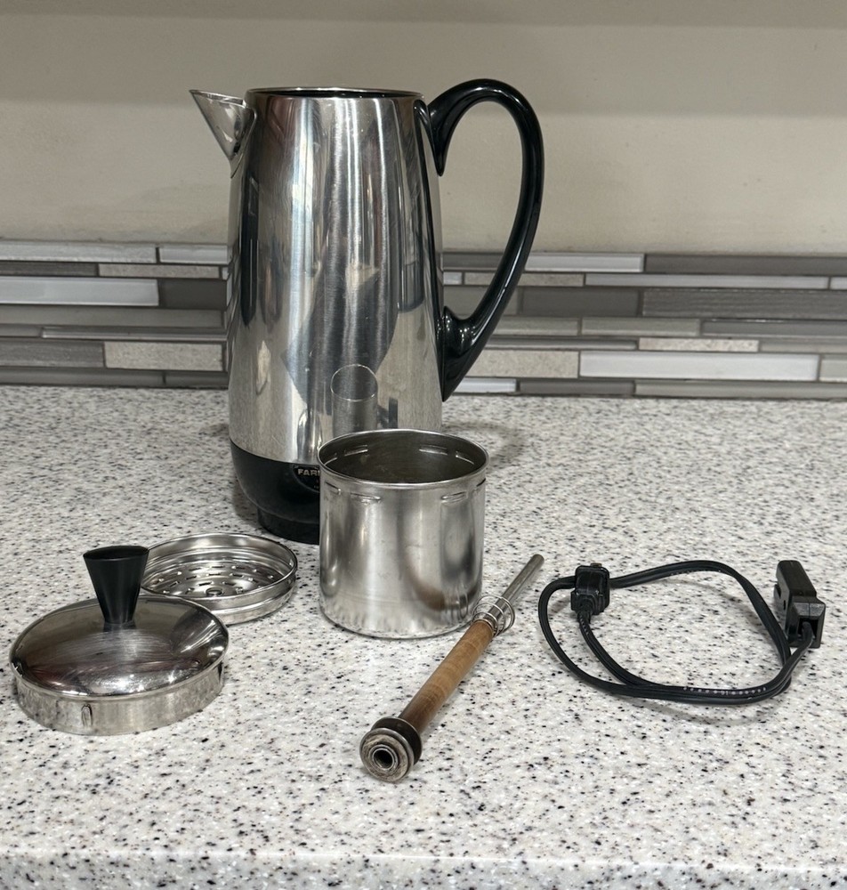 Vintage Farberware Superfast 12 Cup Automatic Coffee Percolator Model 142 B