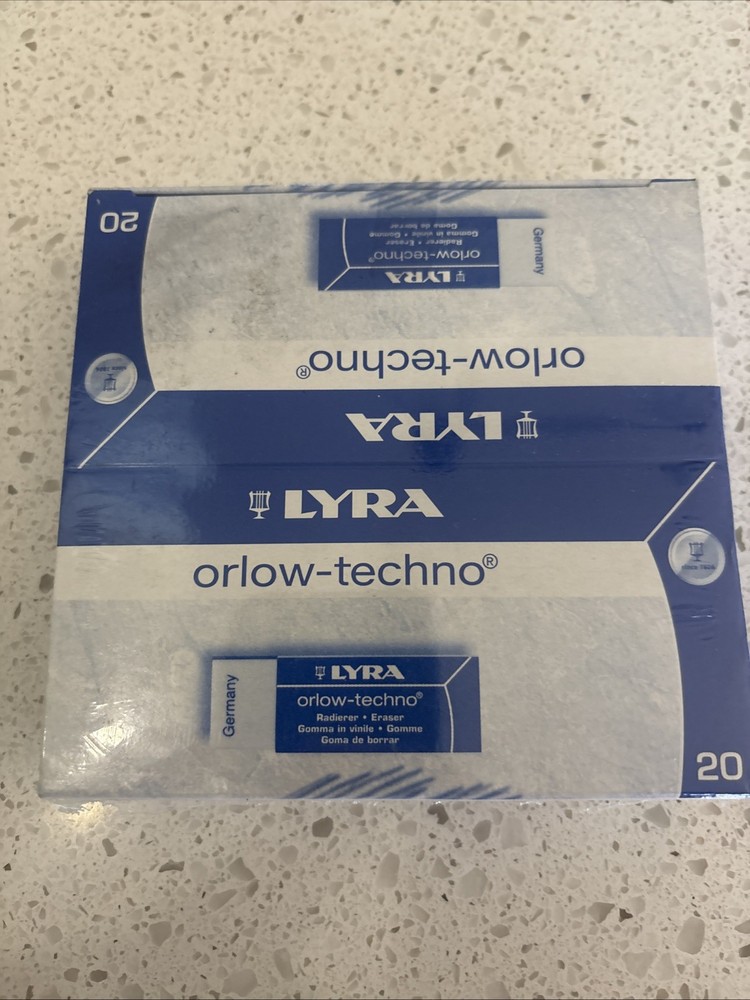 20 Lyra Orlow Techno Plastic Rubber Erasers