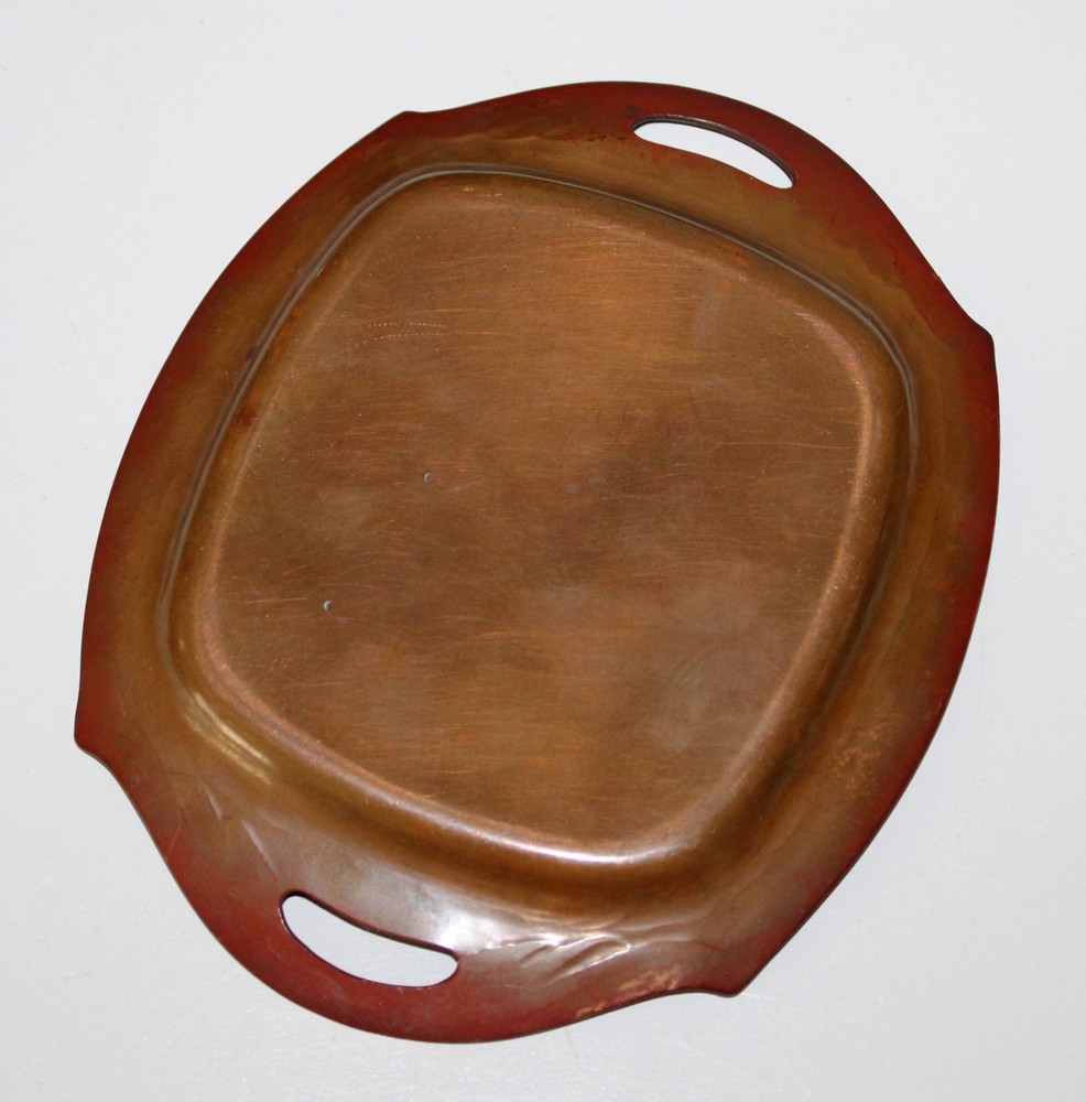 Hammered Solid Copper Invitation Art Deco