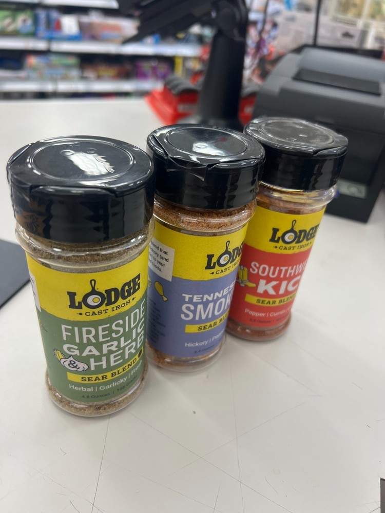 Lodge Sear Blend BBQ Seasoning 4.8 oz Variety 3 Pack Bundle