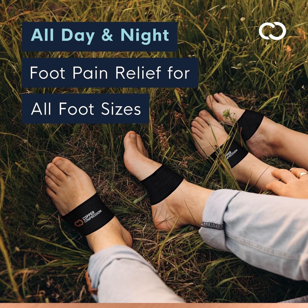 Arch Support Sleeves. Targeted Compression for Plantar Fasciitis Symptoms, Pa...
