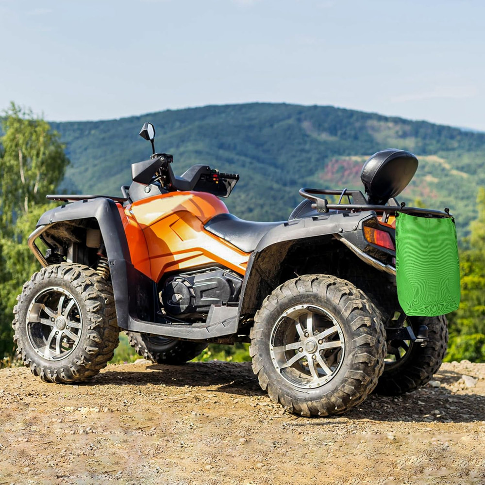 UTV ATV Trash Bag Sack Portable Mesh Garbage Tote Reusable Tear-Resistant