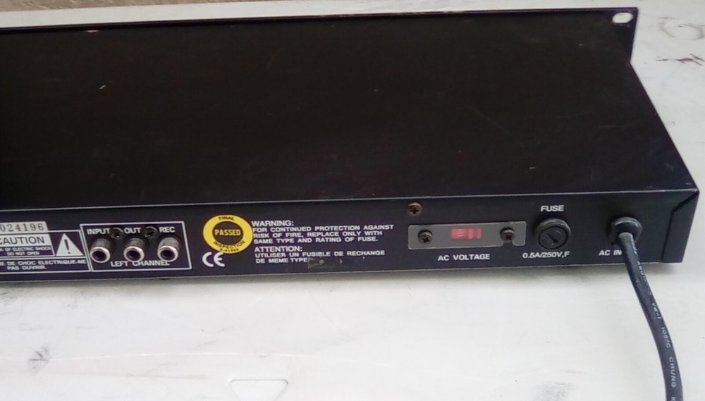 Numark Graphic Equalizer EX1500