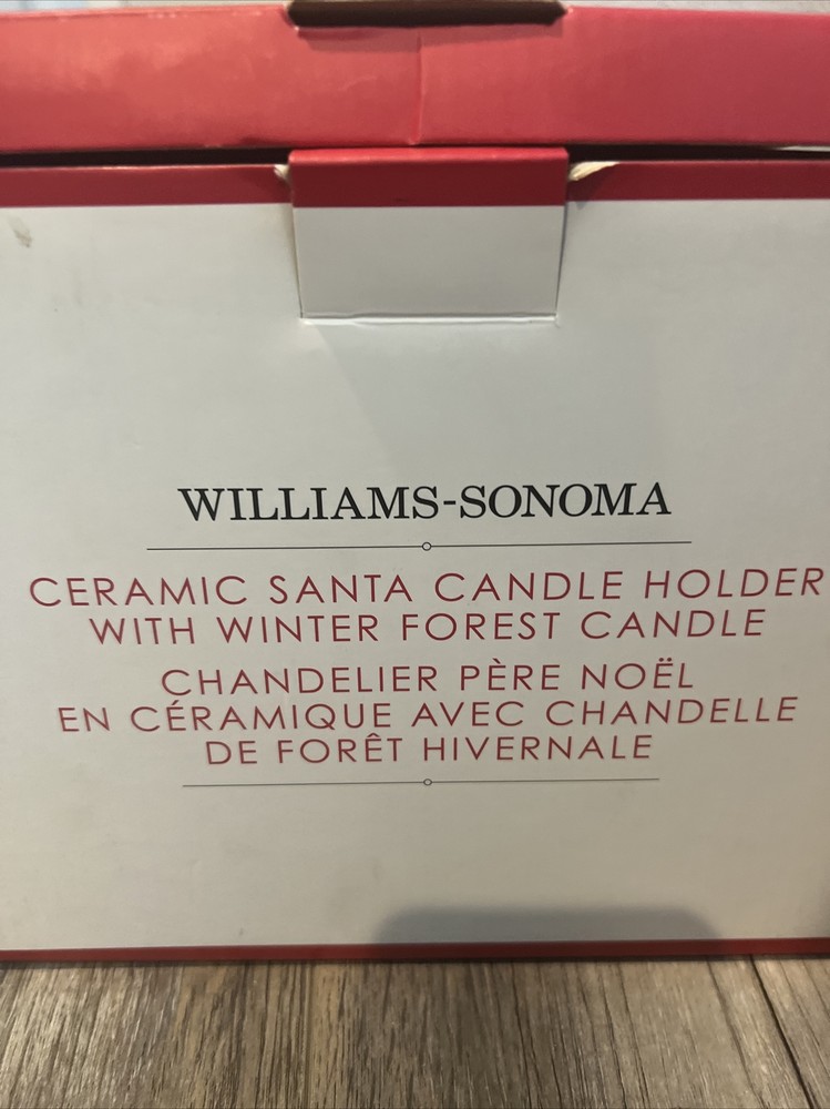 Williams Sonoma Santa Candle Holder