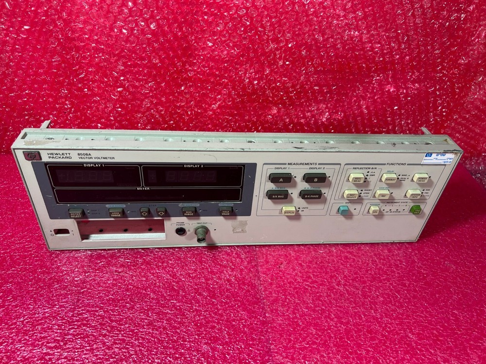 HP Front Panel 8508A Vector Voltmeter