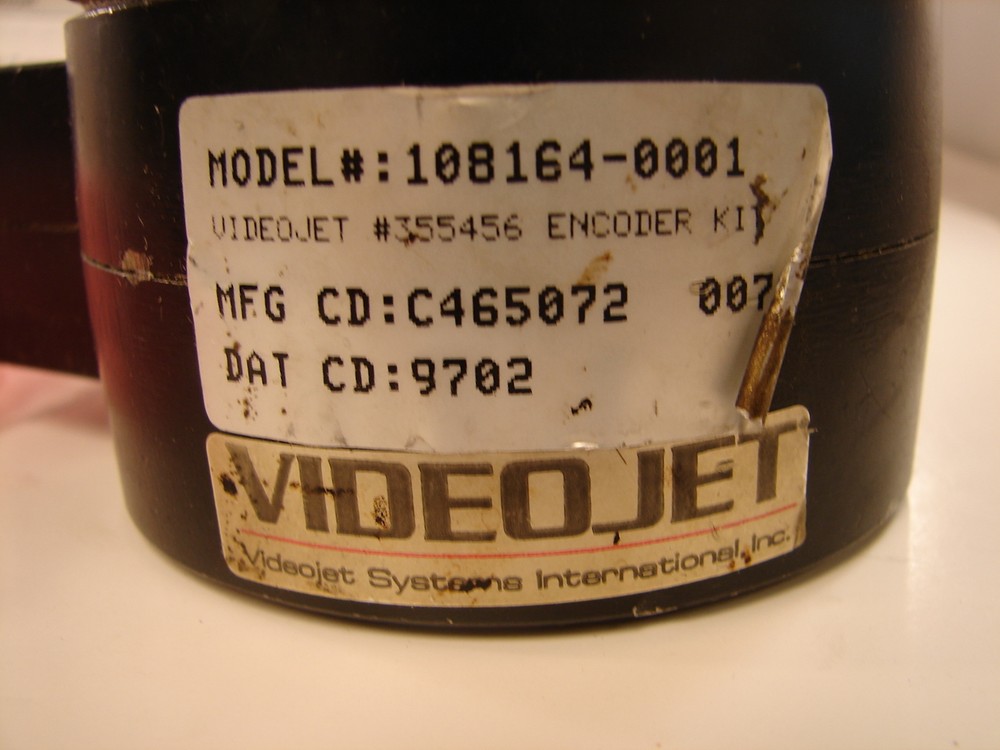 VIDEOJET 355456 REV D 108164-0001 1/2" SHAFT ENCODER **XLNT*