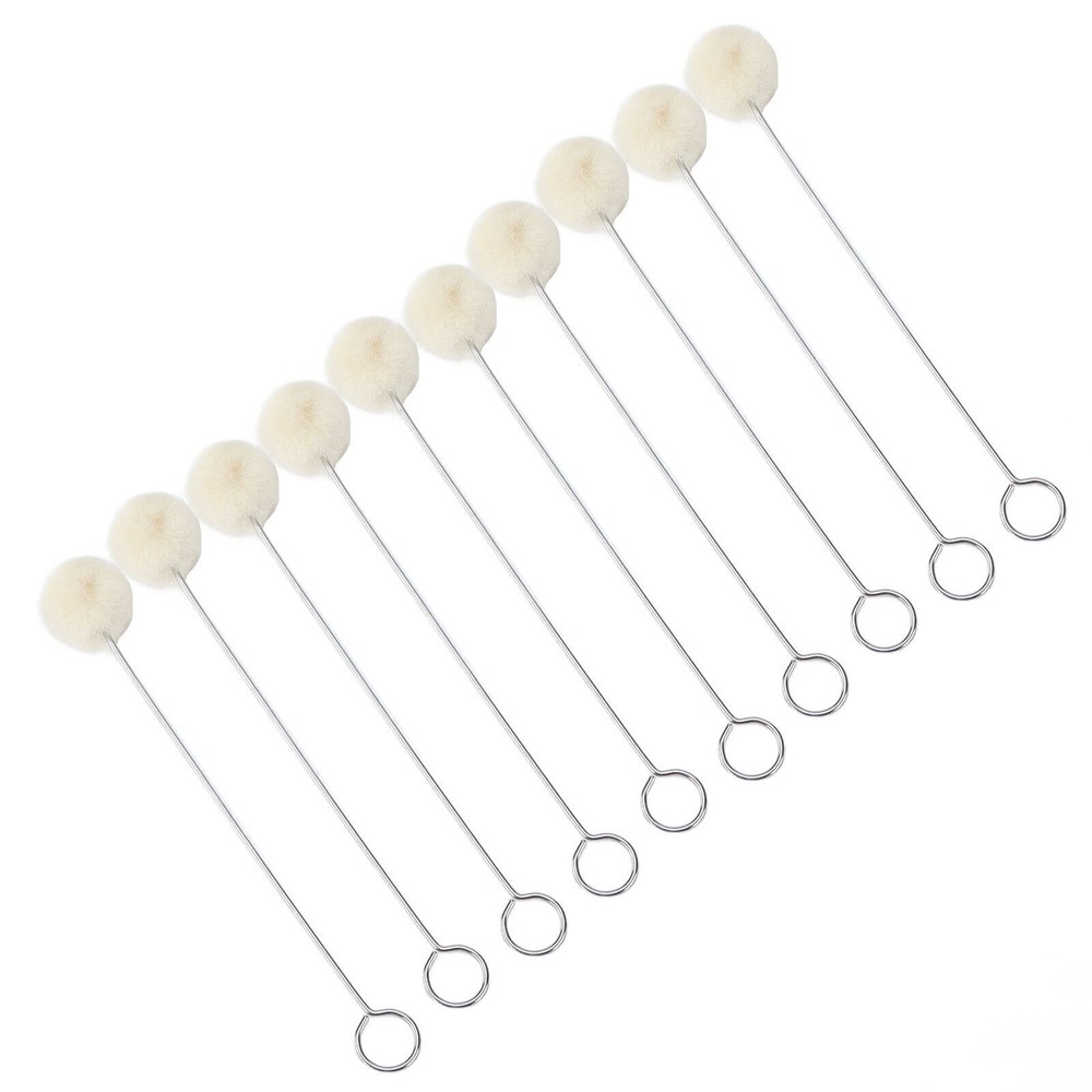 100pcs Wool Ball Brush HandMade DIY Durable Practical Leather Tools