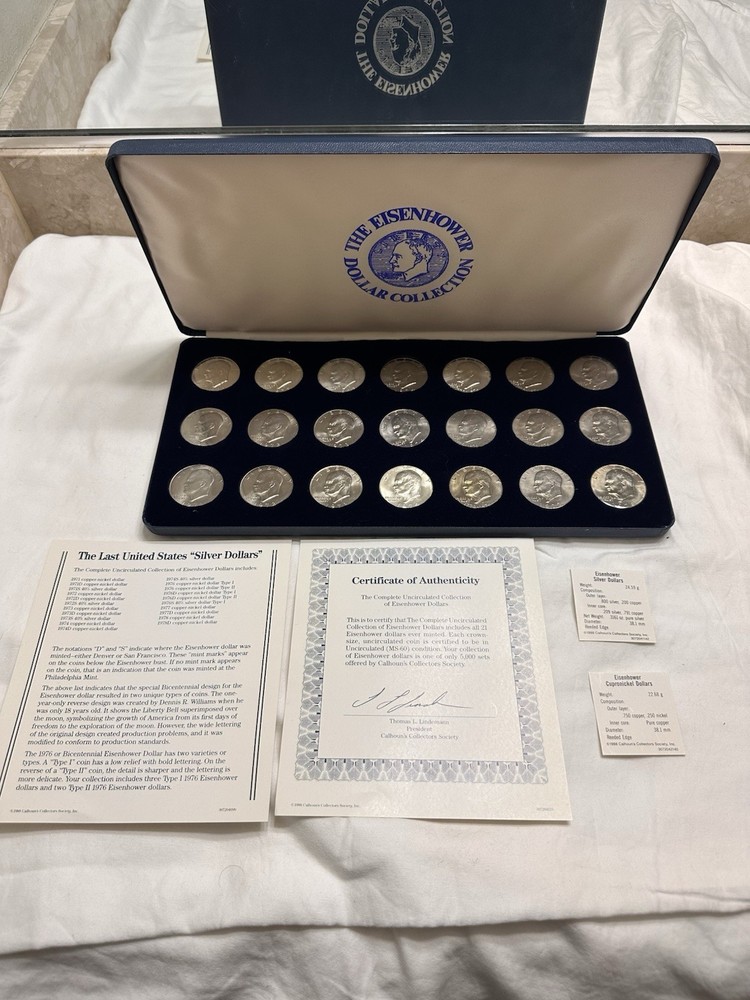 Eisenhower Dollar collection  set of 21 Uncirculated