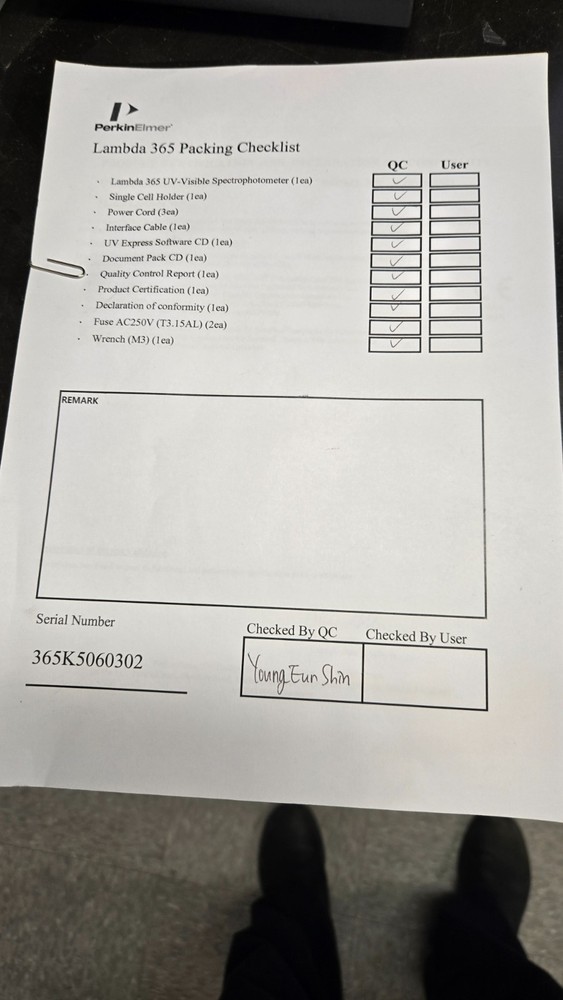 Perkin Elmer Lambda 365 UVVIS