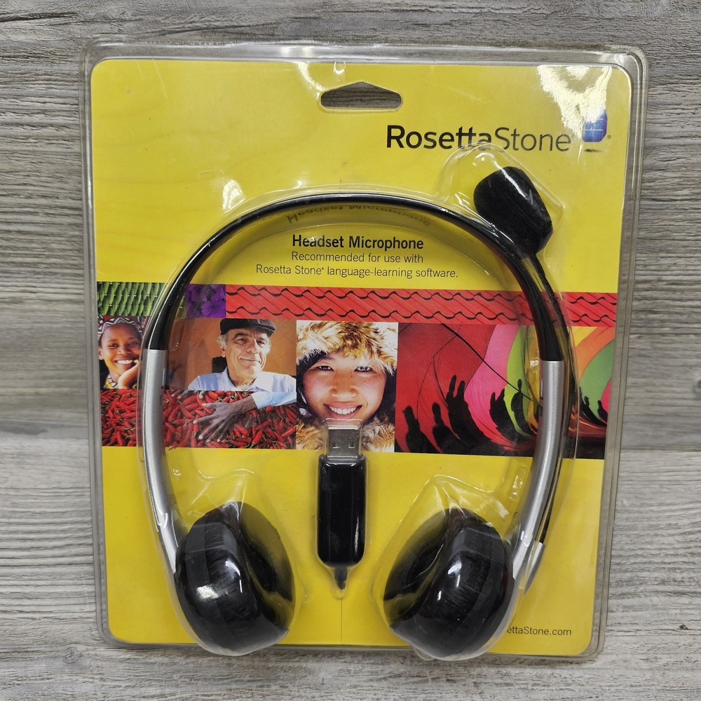 Rosetta Stone USB Headset with Microphone for Language Learning Software