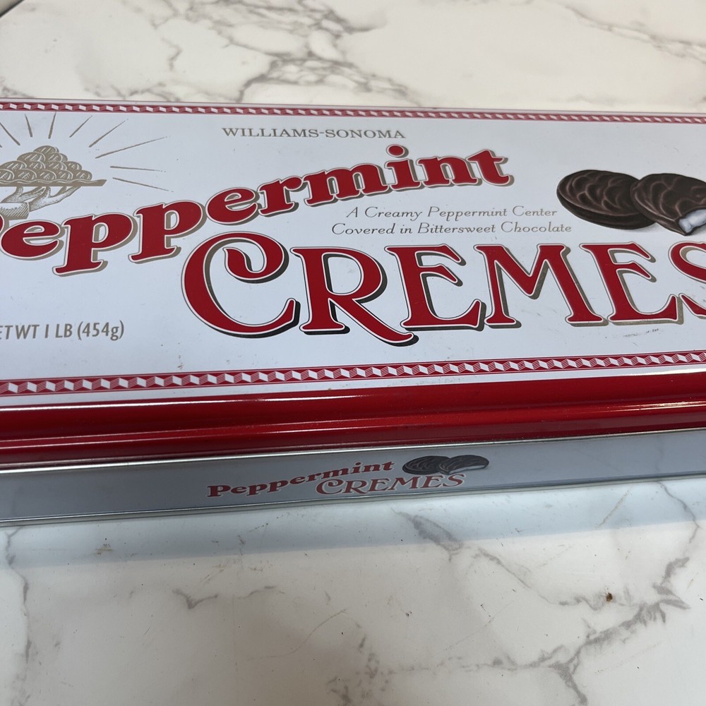 Williams Sonoma Peppermint Cremes 1 Lb Tin