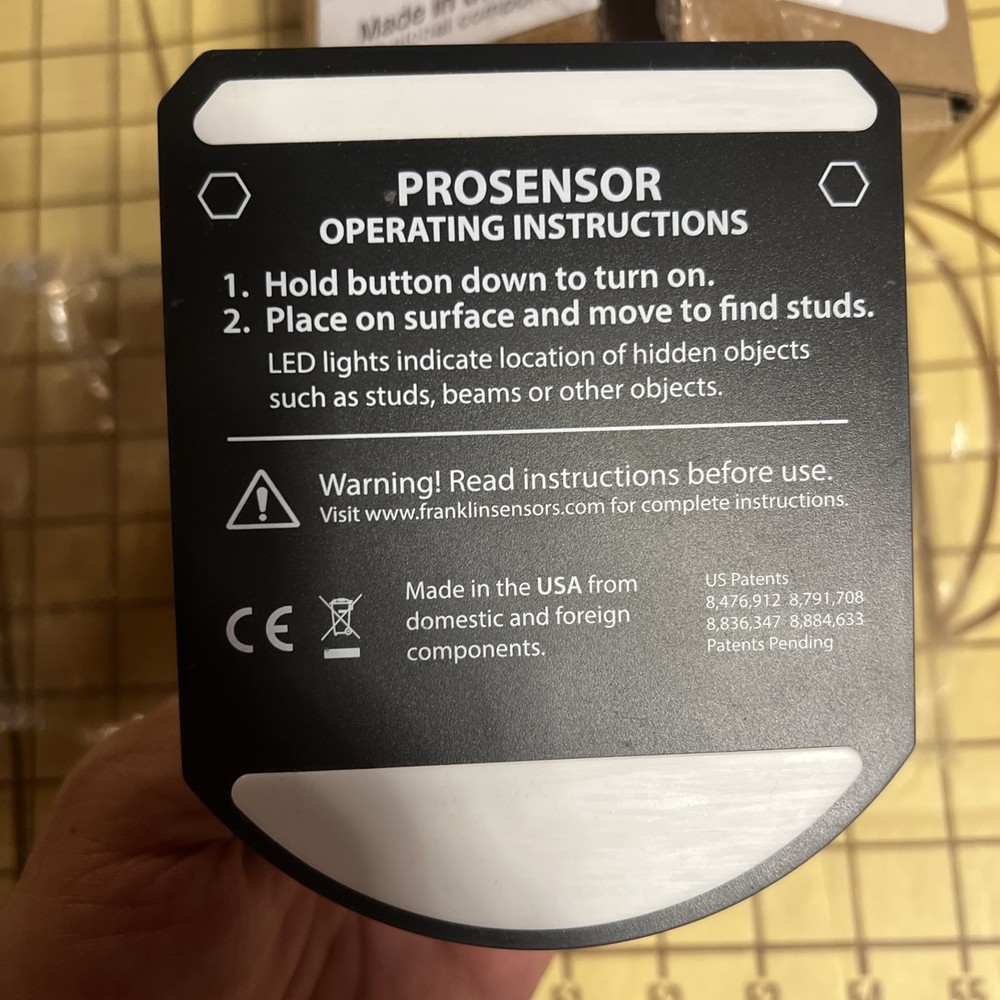 Franklin ProSensor T9 Stud Finder FST902MP