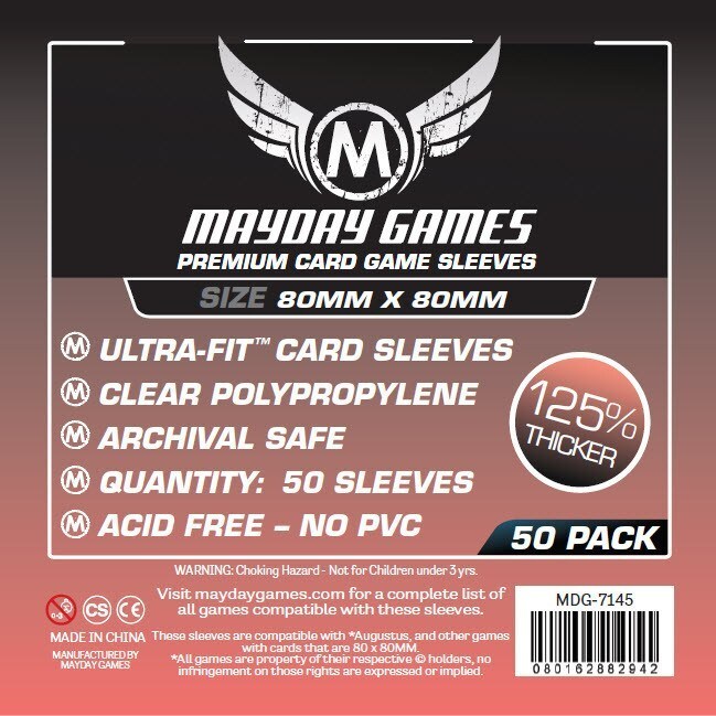 Square Card Sleeves - Medium (80x80mm)