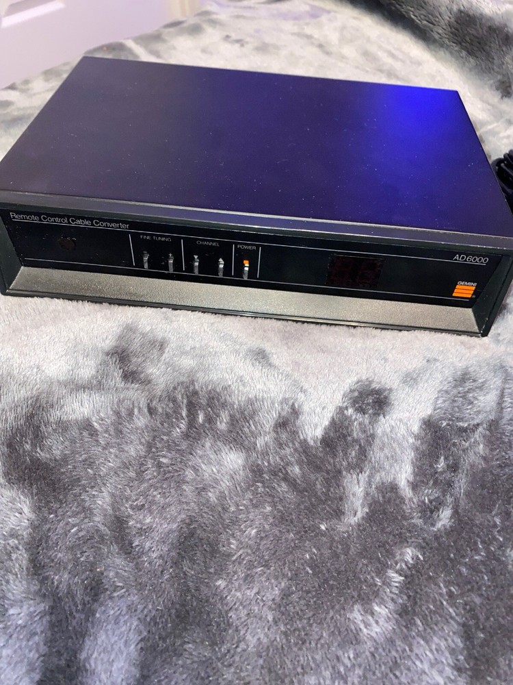 Gemini Cable Converter Tuner AD6000 Channel - 3/4 Switchable Powers Up