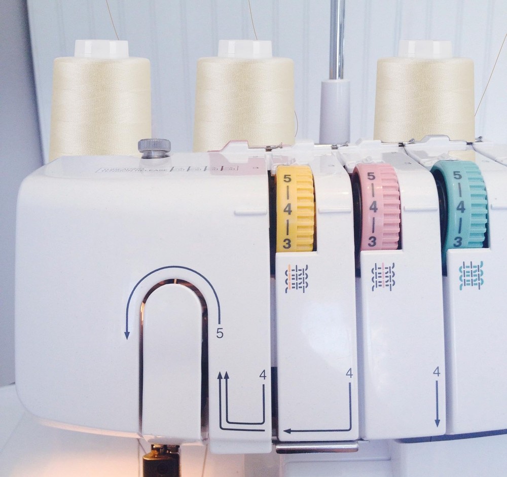 Light Beige Thread 4 Pack All Purpose Polyester Sewing 3000 Yards Each