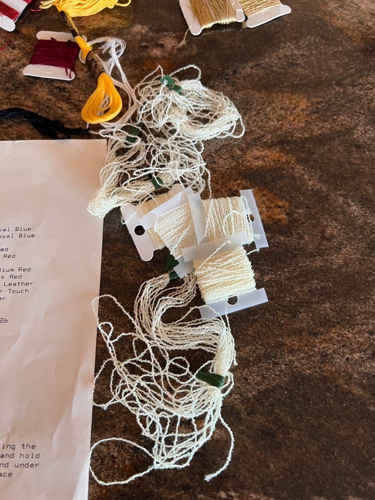 CUIRASSIER NUTCRACKER NEEDLEPOINT 10% Complete Instructions Side Notes Floss