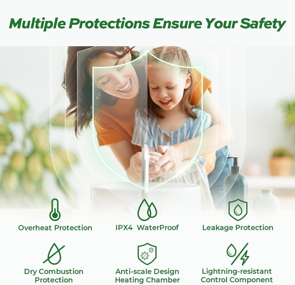 Electric Mini Tank Instant Hot Water Heater 2.5 Gal for Under Sink RV camping